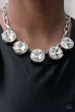 Load image into Gallery viewer, Paparazzi - Limelight Luxury - White Rhinestone Necklace
