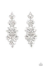 Load image into Gallery viewer, Frozen Fairytale - White Post Rhinestone Earrings - Paparazzi
