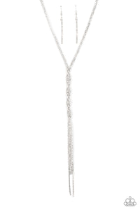 Paparazzi - Impressively Icy - White Rhinestone Necklace - LOP March 2022