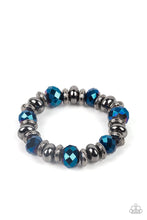 Load image into Gallery viewer, Power Pose - Blue Metallic Bracelet - LOP May 2022 - Paparazzi
