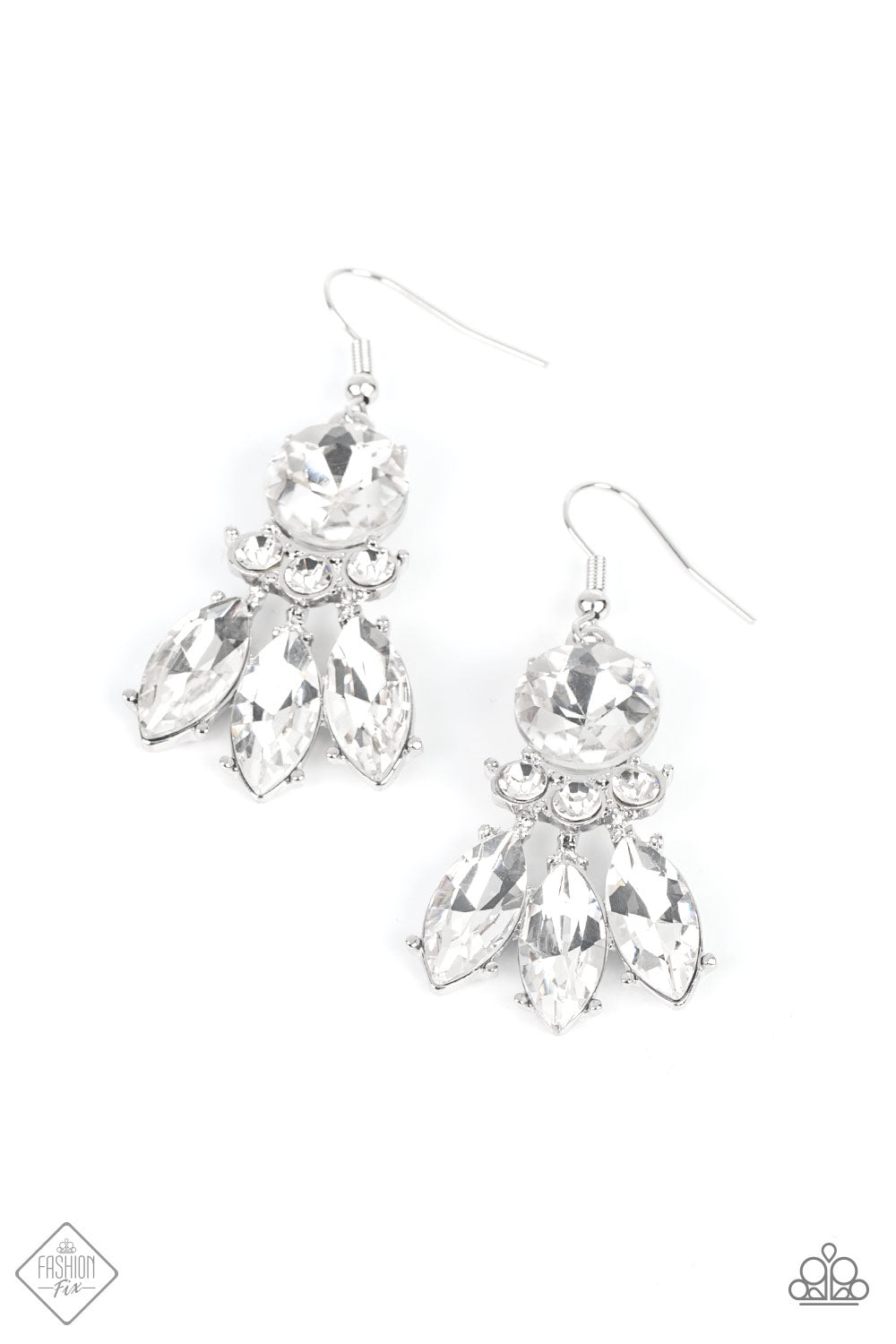 To Have and to SPARKLE - White Earrings - Fiercely 5th Avenue - Fashion Fix - May 2022