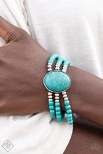 Load image into Gallery viewer, Stone Pools - Blue Turquoise Bracelet - Fashion Fix - Simply Santa Fe - May 2022
