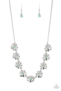 Petunia Palace - Short Green Necklace - Paparazzi