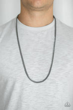 Load image into Gallery viewer, Paparazzi Killer Crossover Men&#39;s Black Chain Necklace
