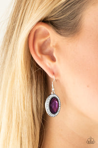 Only Fame in Town  Purple Earrings