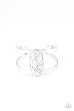 Load image into Gallery viewer, Paparazzi - Quarry Queen - White Stone Cuff Bracelet
