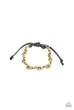 Load image into Gallery viewer, Paparazzi Rumble Brass Chain Urban Bracelet
