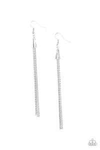 Shimmery Streamers Earrings - Gold or Silver