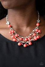 Load image into Gallery viewer, Paparazzi - Seaside Soiree - Orange Necklace
