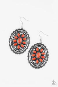 Paparazzi Absolutely Apothecary Orange Stone Earrings