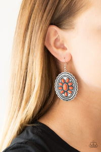 Paparazzi Absolutely Apothecary Orange Stone Earrings