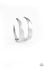 Load image into Gallery viewer, Paparazzi Hoop and Holler Silver Hoop Earrings
