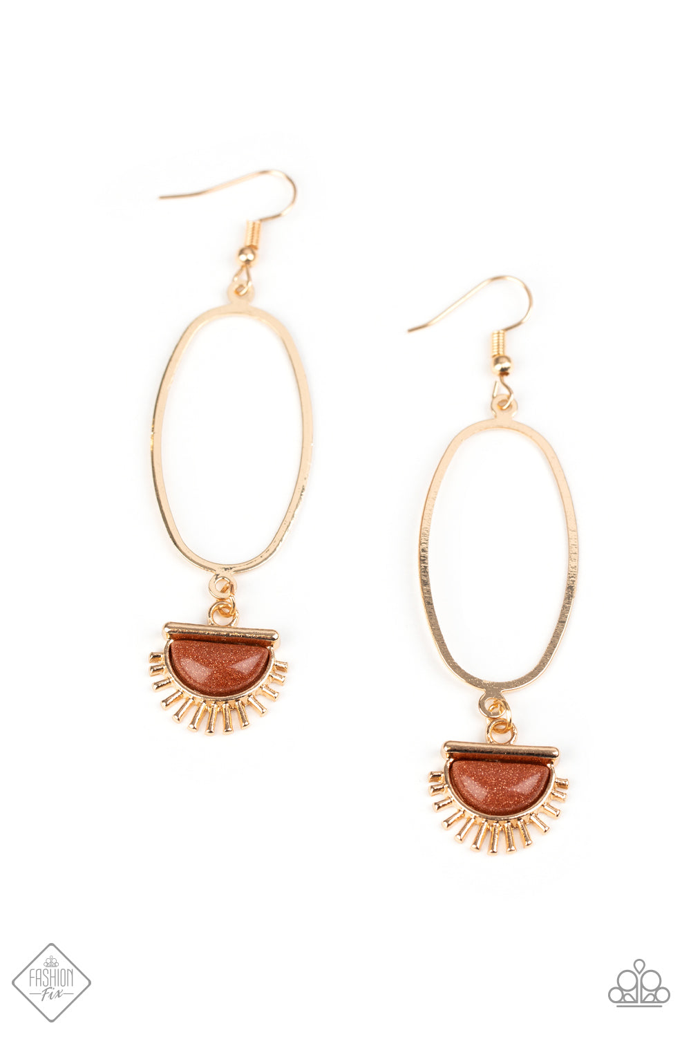 Paparazzi SOL Purpose Gold Earrings Fashion Fix