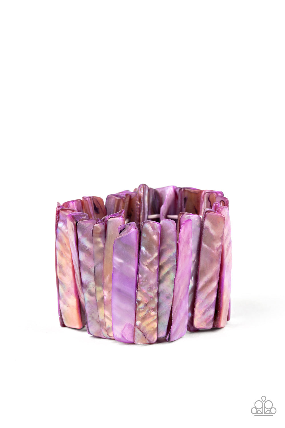 Beach Blast Purple Stretch Bracelet