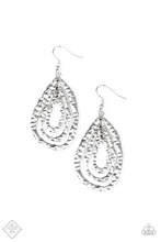 Load image into Gallery viewer, Metallic Meltdown Silver Earrings Fashion Fix
