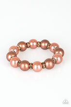 Load image into Gallery viewer, Paparazzi So Not Sorry Copper Pearl Stretch Bracelet
