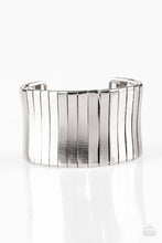 Load image into Gallery viewer, Paparazzi - Urban Uptrend - Wide Silver Cuff Bracelet
