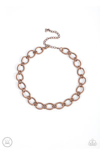 Paparazzi - 90's Nostalgia - Copper Chocker Necklace