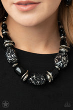 Load image into Gallery viewer, Paparazzi In Good Glazes Black Blockbuster Necklace
