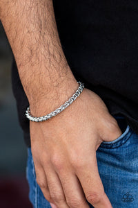 Paparazzi Knocked It Out of the Park - Men's Silver Urban Bracelet