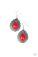 Load image into Gallery viewer, Paparazzi Mountain Mover Red Stone Earrings
