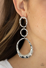 Load image into Gallery viewer, Paparazzi Radically Rippled Silver Post Earrings
