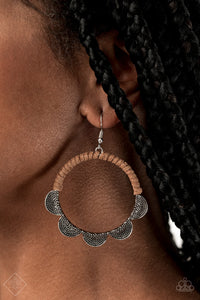 Tambourine Trend Brown Earrings Fashion Fix