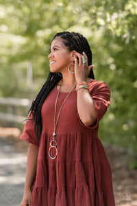 Tambourine Trend Brown Earrings Fashion Fix