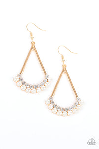 Top to the Bottom Gold Earrings