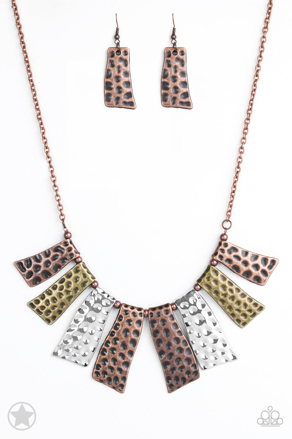 Paparazzi - A Fan of the Tribe - Multicolor Necklace Blockbuster