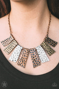 Paparazzi - A Fan of the Tribe - Multicolor Necklace Blockbuster