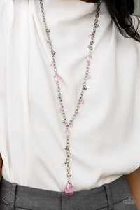 Paparazzi - Afterglow Party - Long Pink Necklace - Fashion Fix