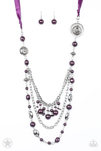 Paparazzi - All the Trimmings - Purple Long Necklace Blockbuster