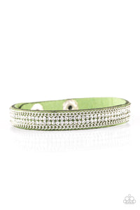 Babe Bling Green Wrap Bracelet