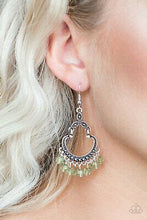 Load image into Gallery viewer, Paparazzi Babe Alert Green Earrings
