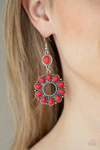 Load image into Gallery viewer, Paparazzi - Back At the Ranch - Red Stone Earrings Exclusive
