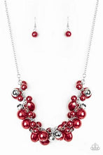 Load image into Gallery viewer, Battle of the Bombshell Red Necklace and Cupid Couture Red Bracelet - Jewelry Set 9
