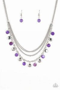 Paparazzi - Beach Flavor - Necklace  - Choose green, purple, yellow