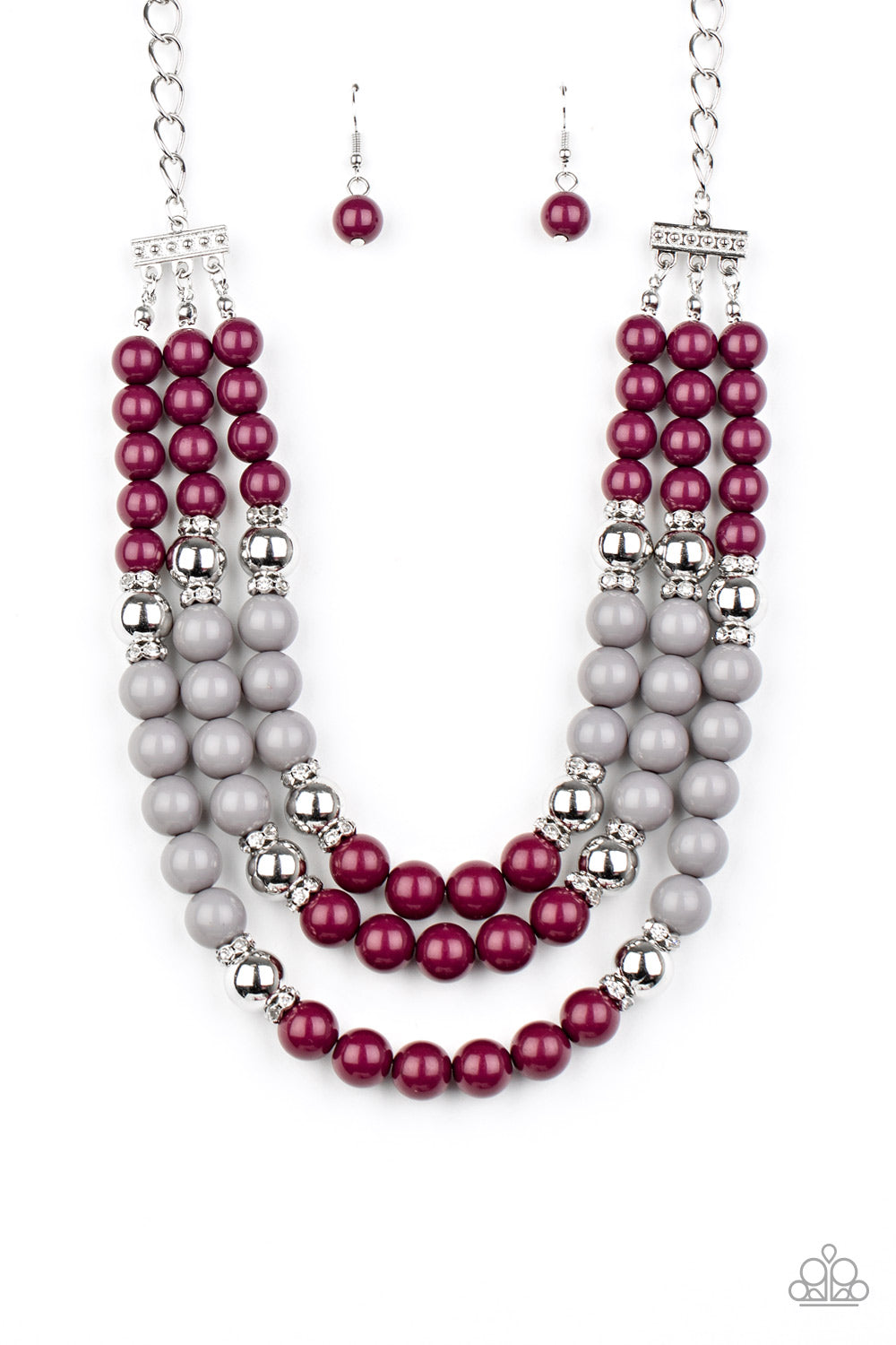 Paparazzi Bead Your Own Drum Purple Necklace