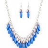 Load image into Gallery viewer, Paparazzi - Beaded Binge Fringe Necklace - Choose from blue or yellow colors
