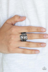 Behind the Sheen Gunmetal Black Ring