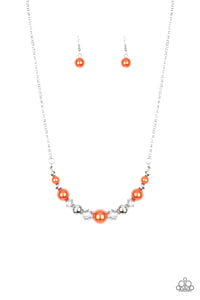 The Big Leaguer Orange Necklace and Very VIP Orange Bracelet - Jewelry Set 22