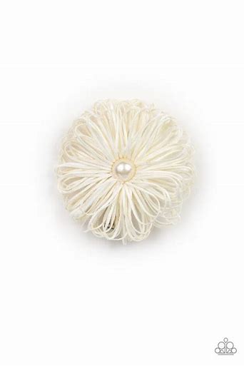 Hair Accessories - Boisterous Buttercups - White Hair Clip