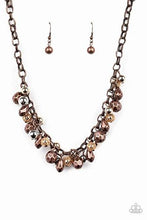 Load image into Gallery viewer, Building My Brand Multicolor - Cooper Chain Necklace Black, Cooper, Gold, Silver Beads
