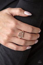 Load image into Gallery viewer, Paparazzi Casino Cache Rose Gold Ring
