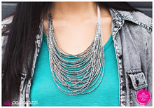 Load image into Gallery viewer, Paparazzi Catwalk Queen Silver Seed Bead Necklace
