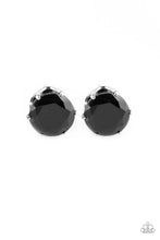 Load image into Gallery viewer, Paparazzi Come Out On Top Black Post Solitaire Earrings
