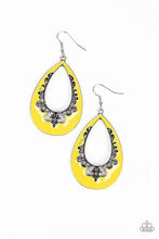 Load image into Gallery viewer, Paparazzi Compliments to the Chic Yellow Earrings
