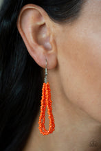 Load image into Gallery viewer, Paparazzi Congo Colada Orange Seed Bead Necklace
