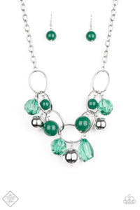 Fashion Fix Glimpses of Malibu - Cosmic Getaway Green Necklace - Sept 2020